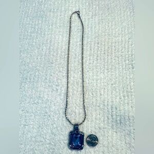 Silver 18” Necklace with Seven Interchangeable Pendants